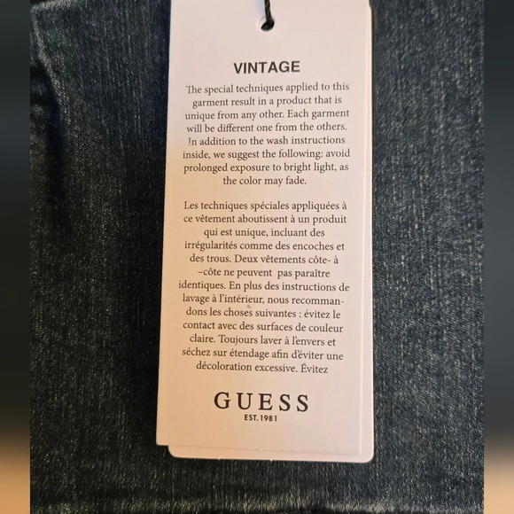 GUESS Girls' Organic Stretch Denim 5 Pocket Short - Picture 3 of 5